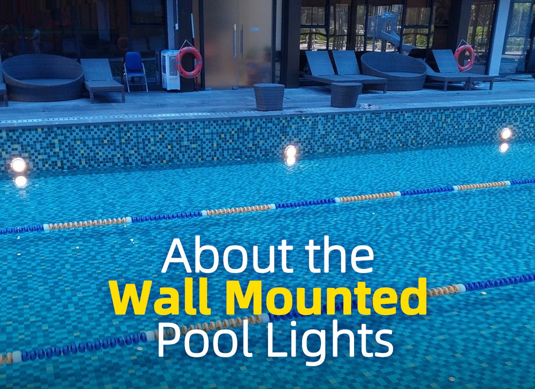 2)wall mounted pool lights
